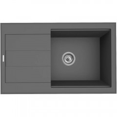 Pyramis Sparta Plus Lux 1B 1D Ένθετος Νεροχύτης από Συνθετικό Γρανίτη 78x48cm Graphite Carbon Pyramis Sparta Plus Lux 1B 1D Ένθετος Νεροχύτης από Συνθετικό Γρανίτη 78x48cm Graphite Carbon